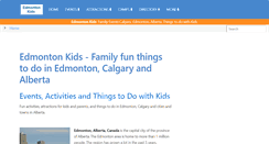 Desktop Screenshot of edmontonkids.com